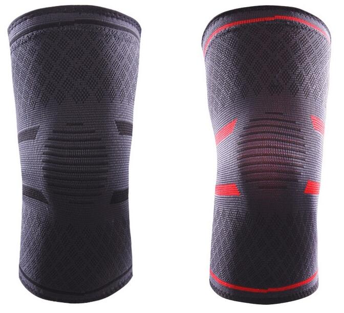 

Elbow Knee Pads Fitness Running Cycling Knee Support Braces Elastic Nylon Sport Compression Knee Pad Sleeve for Basketball Volleyball, Red