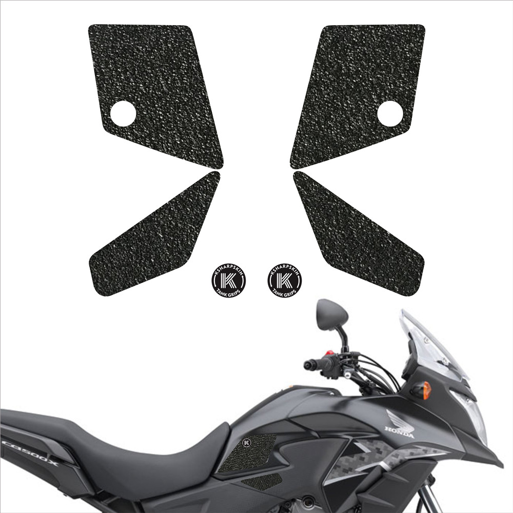 

Motorcycle body knee grip non-slip stickers waterproof matte decals fuel tank traction pad side for HONDA 13-15 CB500X cb500x, K-tg01-087-cle