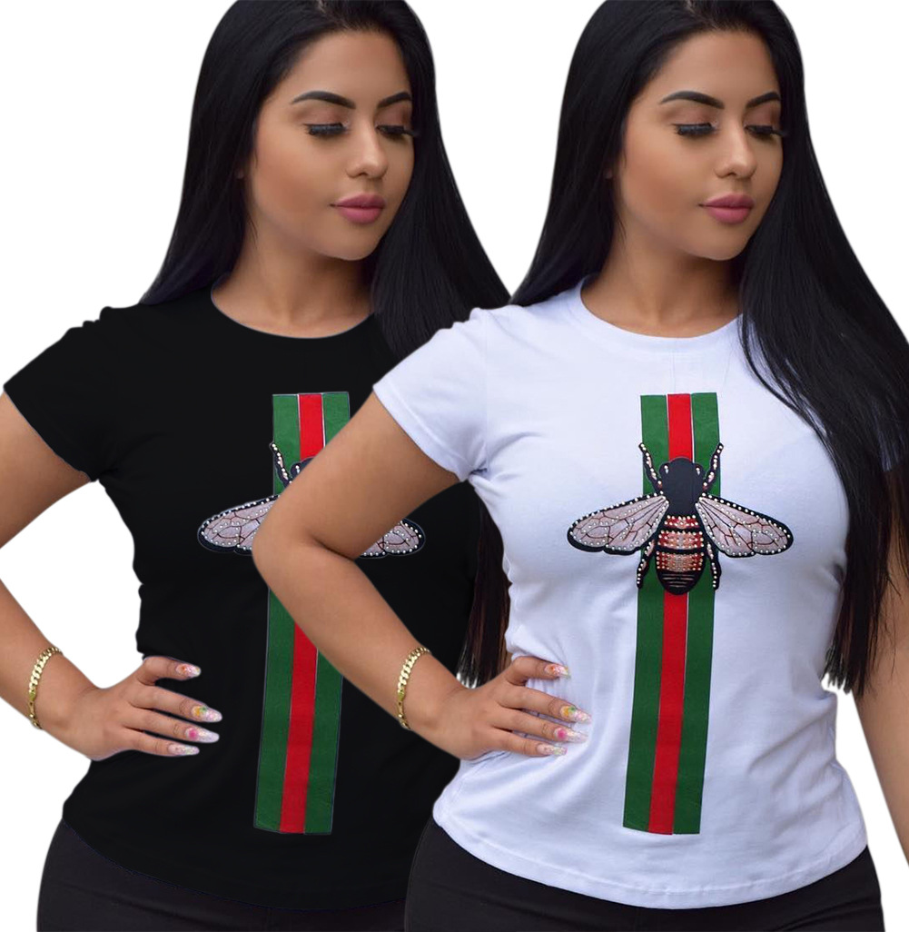 camisa negra rayas blancas mujer