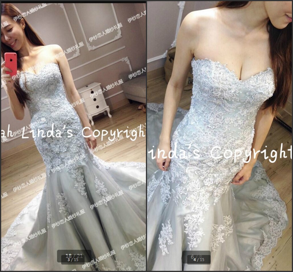 

2019 new design mermaid lace appliques long Prom Dress beading sequins strapless sweetheart neckline real picture prom gowns hot sale, Light yellow