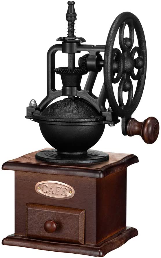 Molinillo de café manual pequeño Hierro Molinillo de café de madera casero  antiguo de la mano del estilo Café y té Hogar y cocina futakuchi-hakata.com