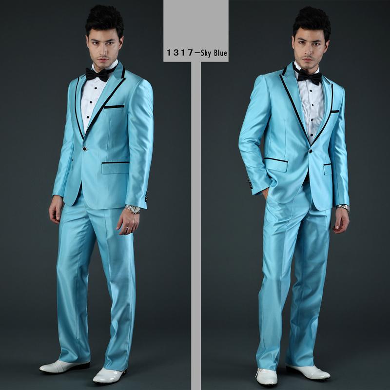 

Popular One Button Groomsmen Peak Lapel Groom Tuxedos Men Suits Wedding/Prom Best Man Blazer ( Jacket+Pantst+Tie) 957, Same as image