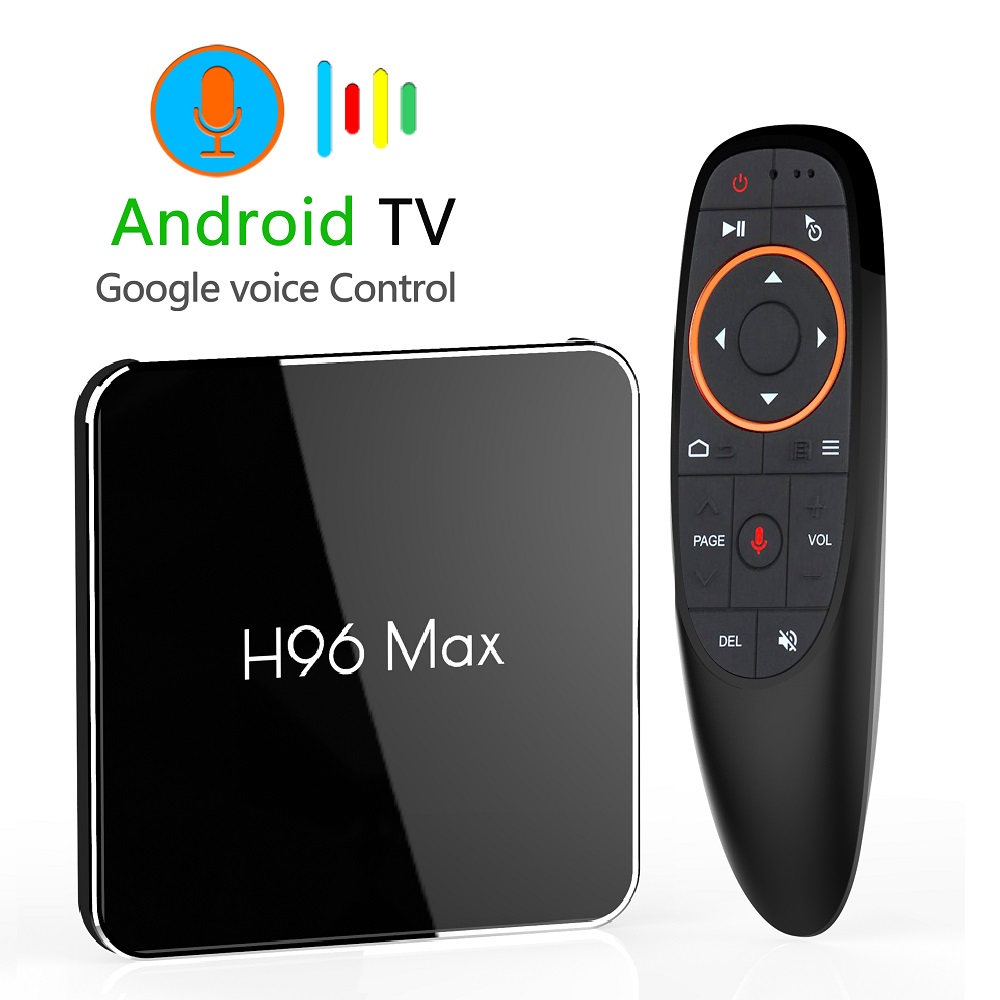 

Android 9.0 4GB 64GB Amlogic S905X2 Smart TV Box Dual Wifi 1080p 4K USB3.0 H96 MAX X2 Google Voice Control