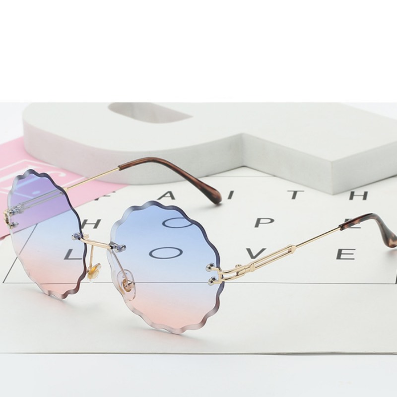 

Fashion Dazzle Colour Sunglasses Retro Full Small Round Frame Decorative Eyeglasses Causal Woman Travel Circular Eyewear 8838