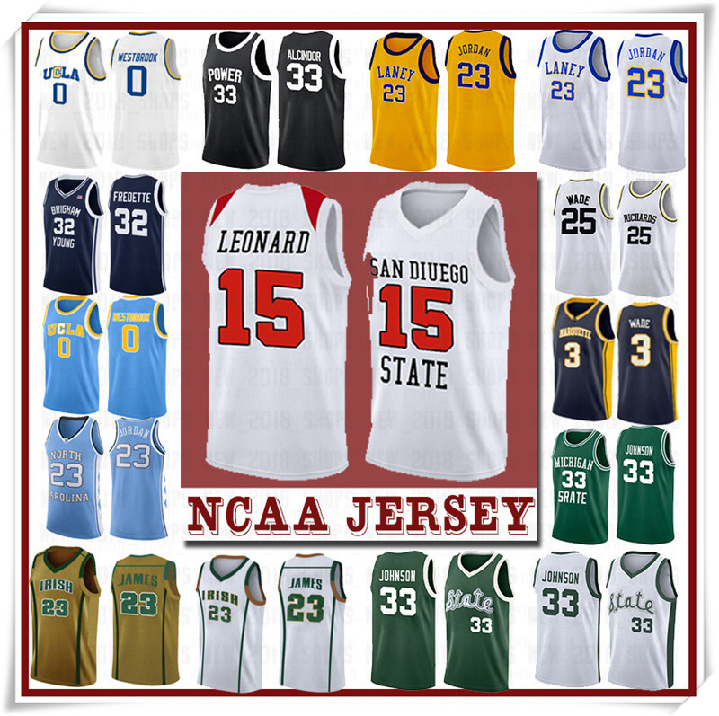 

NCCA Jersey Kawhi Leonard James Iverson Men 23 LeBron Durant 13 Harden Curry Stephen college Basketball Jerseys Russell Westbrook Men15, Ncaa-men