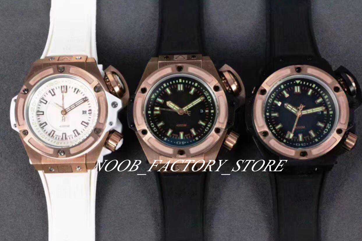 

3 Colors Dial Luxury Factory Rose Gold King Series OCEANOGRAPHIC Series 731.NX.1190.RX 48MM HUB1401 Automatic Movement Rubber Wristwatch, 01
