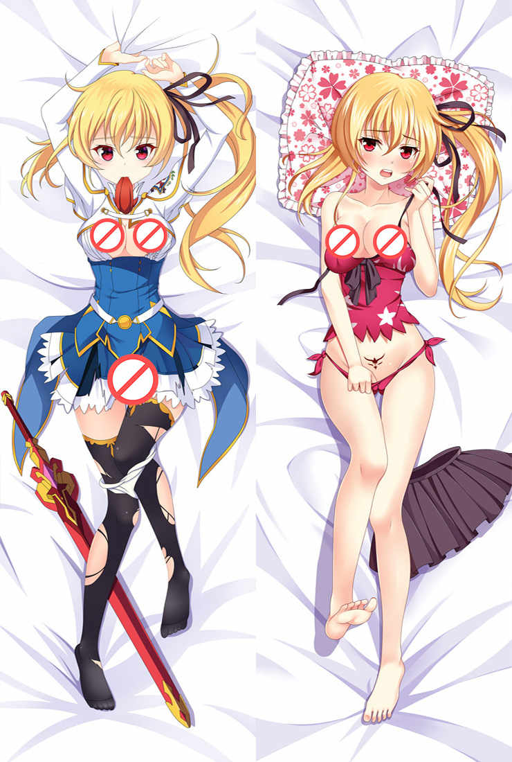 

saijaku muhai no bahamut Characters krulcifer einfolk & kirihime yoruka pillow cover lisesharte atismata & airi body Pillowcase Dakimakura