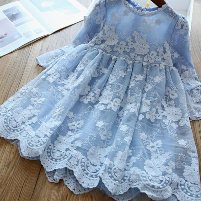 

Summer Toddler Kids Baby Girls Princess Party Holiday Casual Lace Flower Printd Formal Dress Sundress