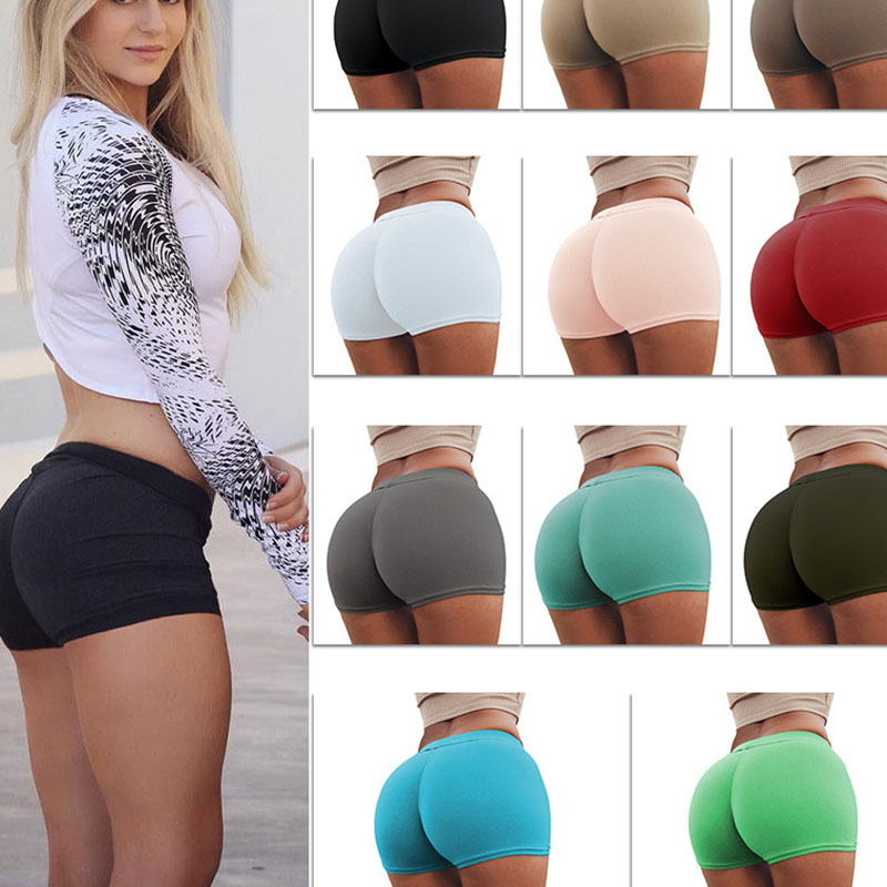 

Newly Sexy Summer Women Casual Cotton Bodycon Short Pants Sport Workout Bottommings Shorts DO99, Black