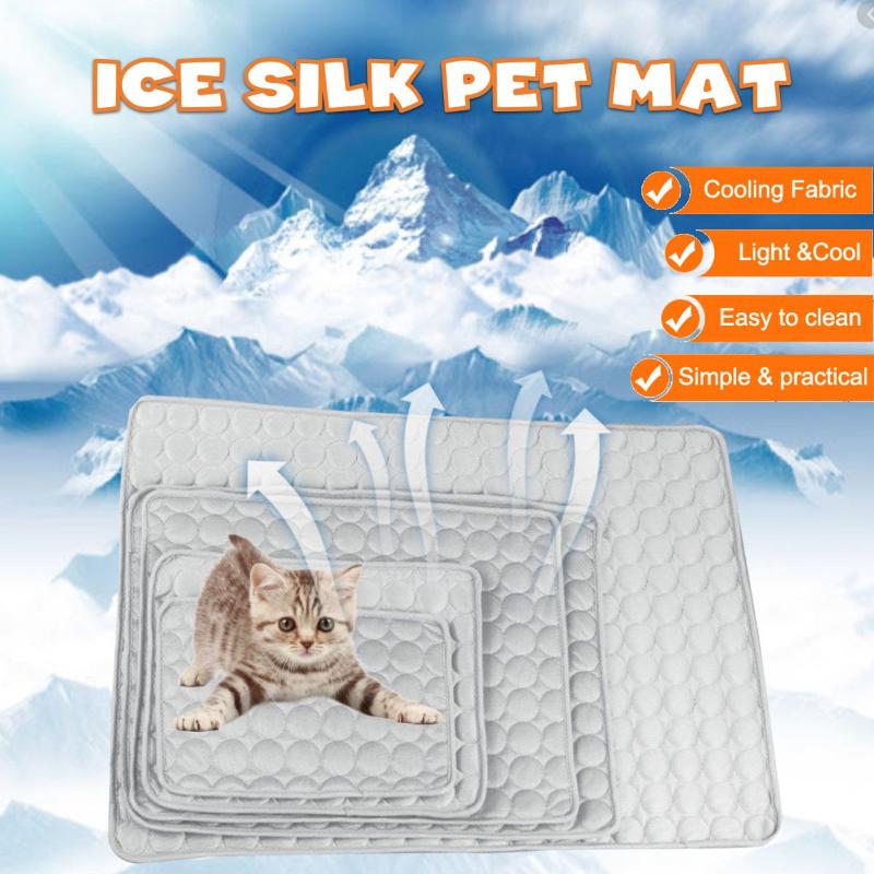 

Dog Mat Cooling Summer Pad Mat For Dogs Cat Blanket Sofa Breathable Pet Dog Bed Summer Washable For Small Medium Large Dogs Car, As pic