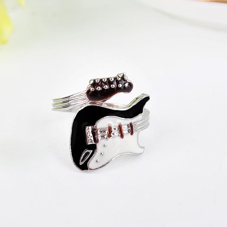 

Ring for Women Jewelry Fashion Style Punk Style Bright Colorful Glazed Guitar Beautifully Rings
