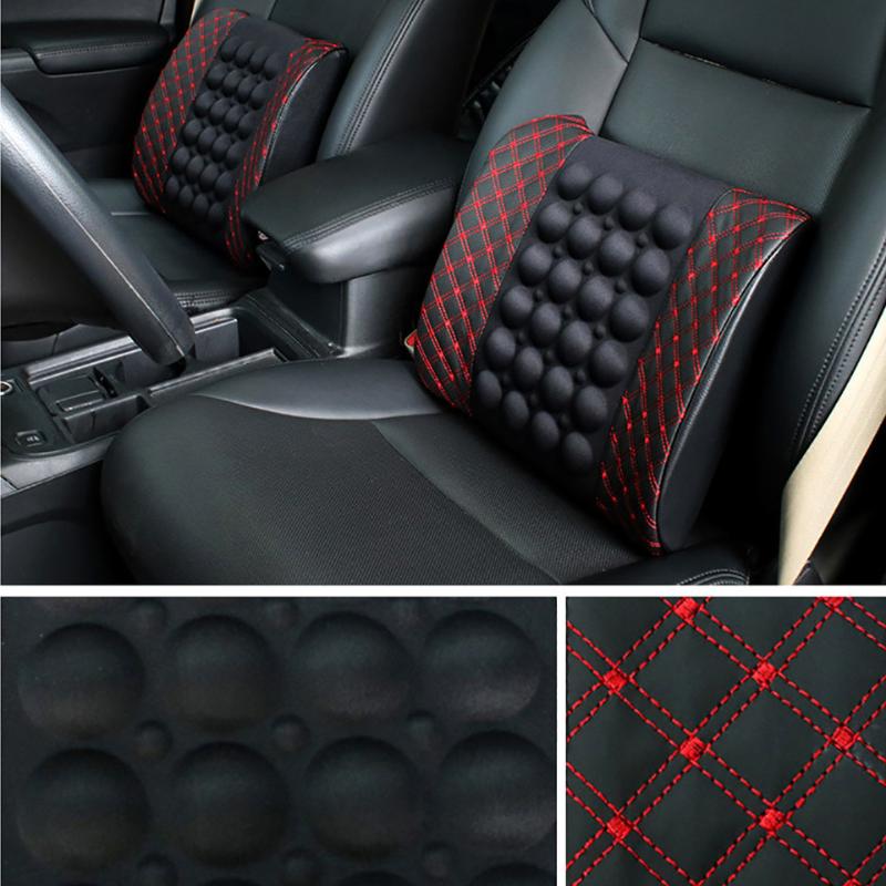 

Auto Electric Massage Back Cushion Soft Relief Vertebral Pain Lumbar Cushion Waist Support Massage Seat Pillow Home Office Chair