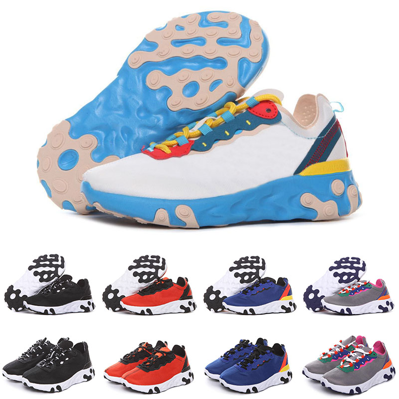 

Designer Kids React Element 55 87 Boys Girls Running Shoes Outdoor Children Sneakers Baby Trainers Breathable Lightweight Christmas present