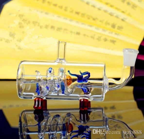 

The new cross tube Panlong hookah Wholesale Glass bongs Oil Burner Glass Water Pipes Oil Rigs Smoking Free