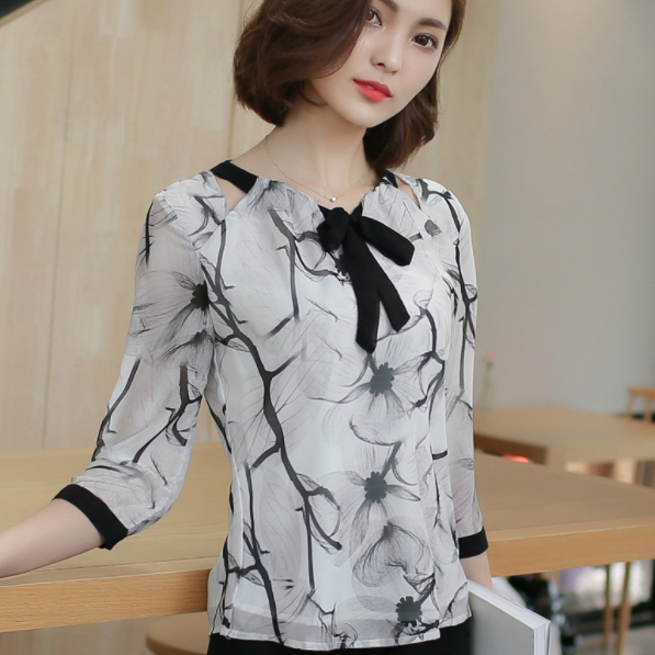 

Womens tops and blouses 2020 blusas tops for women clothing white shirts blouse chiffon blouse plus size ladies DB81