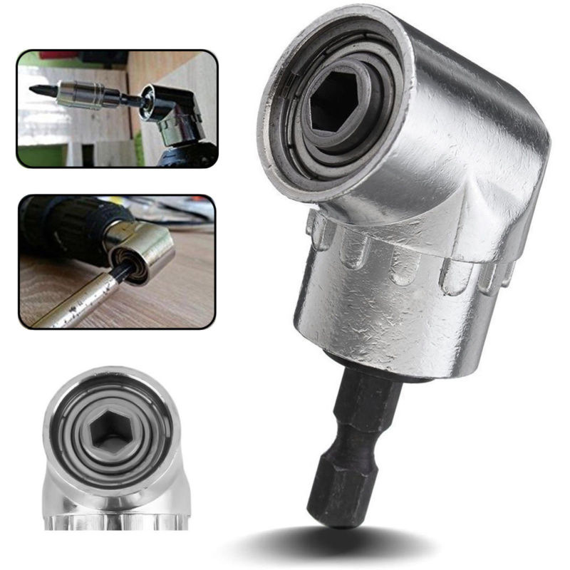 

105 Degree Angle Screwdriver Set Holder Adapter Adjustable Bits Nozzles Angle Screw Driver Tool 1/4" Inch Magnetic Head