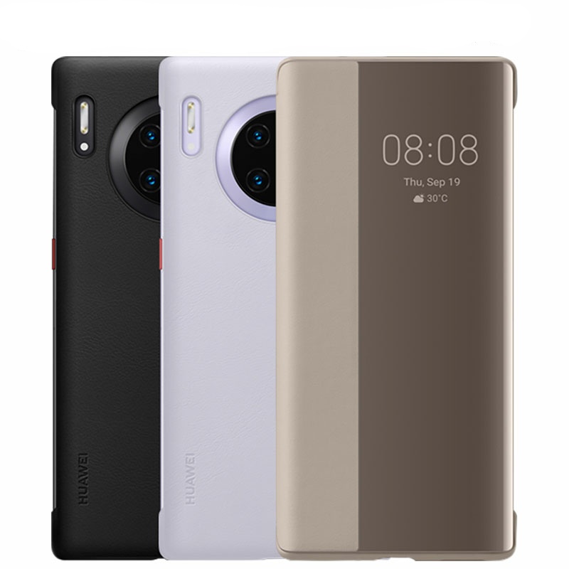

Mirror Flip Leather Cases For Huawei Mate 40Pro 40 30Pro 30 20Pro 20 Shockproof Stand Holder Phone Case On P40 Pro P30 P20