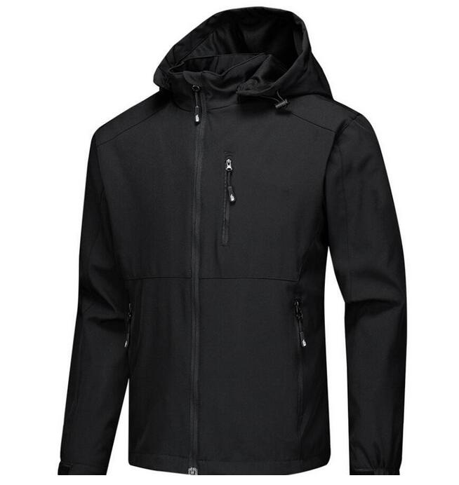 

2022-fashion-New mens designer jackets Long Sleeve windbreaker windrunner Men Waterproof Jacket face north Hoodie coats clothes, Black