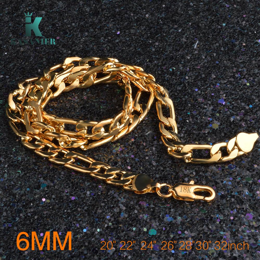 Personalized 3-10mm Mens Stainless Steel Necklace Round Wheat Link Chain Hip Hop Necklace Jewelry for Men,Width 3mm,Gold Color 32inch 80cm