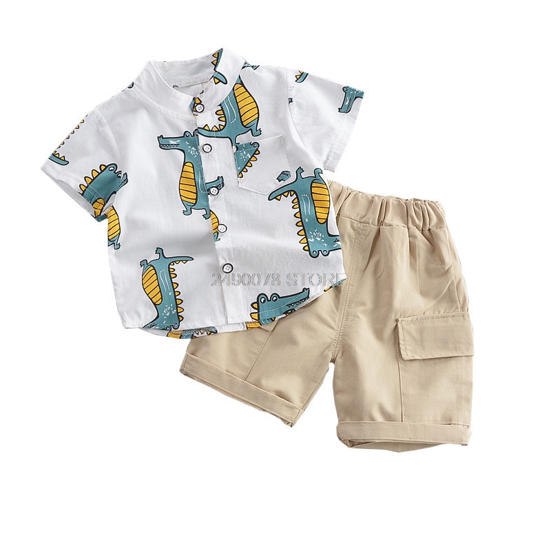 

2020 Summer Baby Boys Girls Comfortable Cool Shirt + Shorts 2Pcs Clothing Set Kids Children Outdoor Sports Jogging Tracksuit, As picture shows