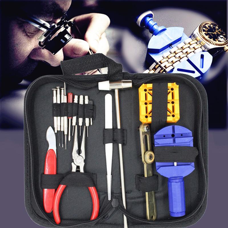

16pcs Watch Repair Tool Kit Link Remover Spring Bar Tool Case Opener Set New Hand Sets Household gadgets