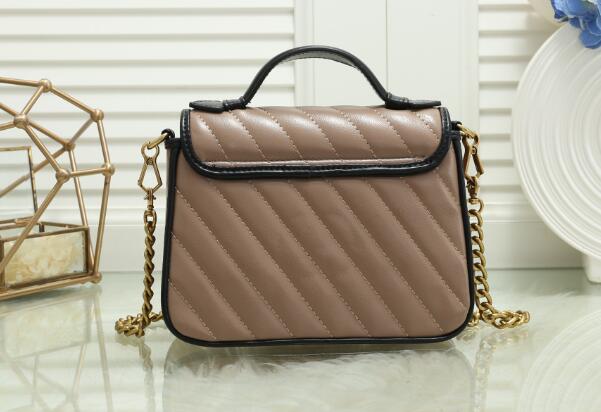 

5 colors Hot Sale Marmont Shoulder Bags Women Chain Crossbody Bag Handbags New Purse Female Leather Heart Style Message Bag, Red