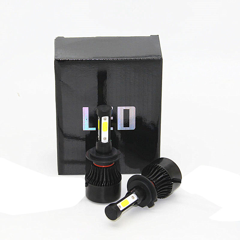 1 set voiture 50W LED phare 4 côtés H7 H11 9005 9006 9007 9004 H4 H13 Auto-LED Autompe