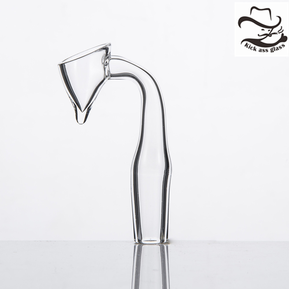 

2mm Thick Sommet Pinnacle Quartz Banger Nail with Sharp Bottom Peak Cone 10mm 14mm 18mm Polished Joint Domeless dab nail 513