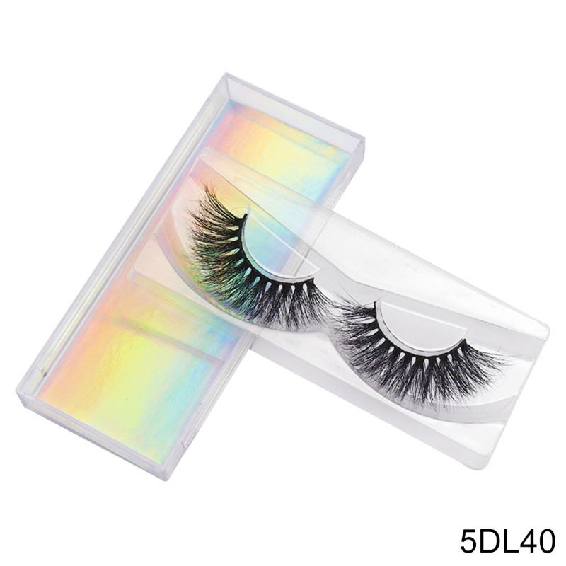 

SEXYSHEEP Single Pair 5D Mink False Eyelashes 100% Handmade Thick Lashes Soft Wispy Dramatic Mink Lashes Makeup Extension Kit