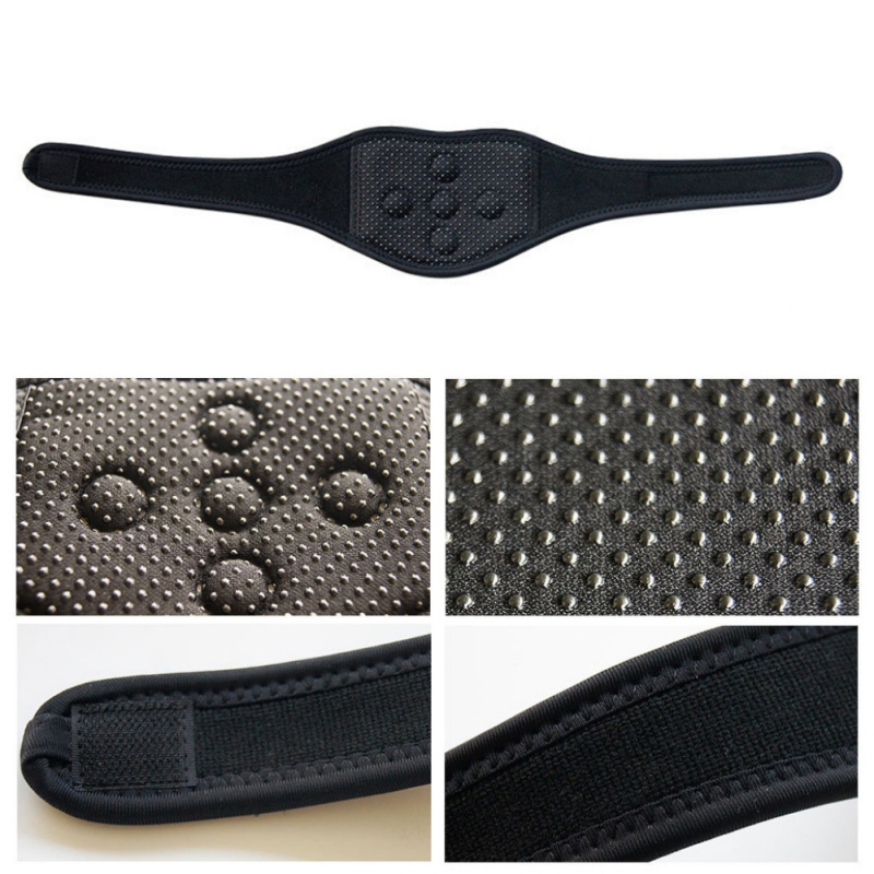 

new Tourmaline Neck Support Self-heating Magnetic Pain Relief Therapy Wrap Protect Neck Massager Heated Pads For Pain, Black