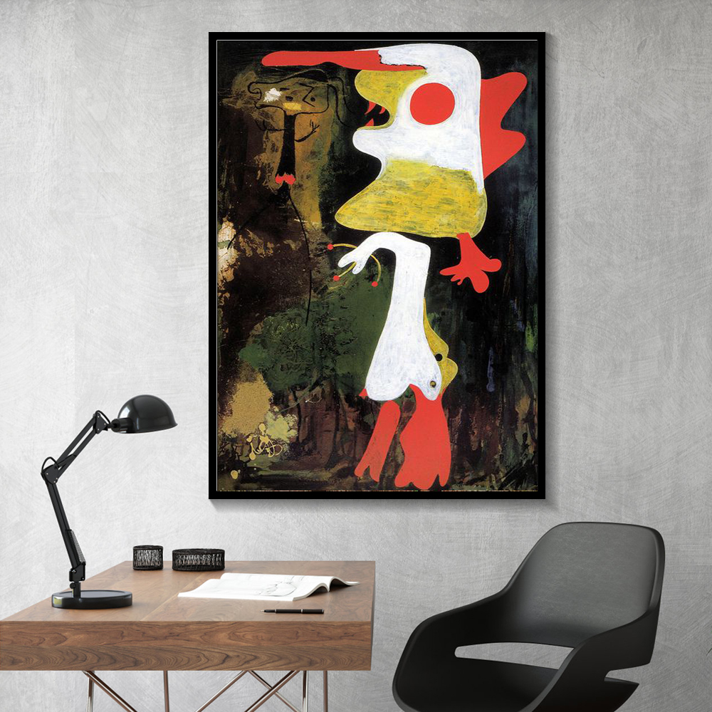 

Joan Miro Abstract Wall Art Oil Painting-12 Famous Paintings On Canvas Living Room Home Decoration Large Picture 191002