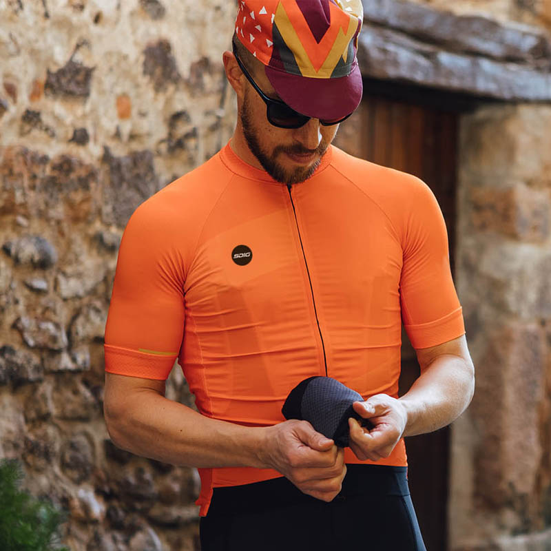 

RCC Raphp Mens Cycling Jersey Short Sleeves Mountain Bike Bicycle Shirts MTB Road Jersey Reflective Zipper Pockets, Picture color