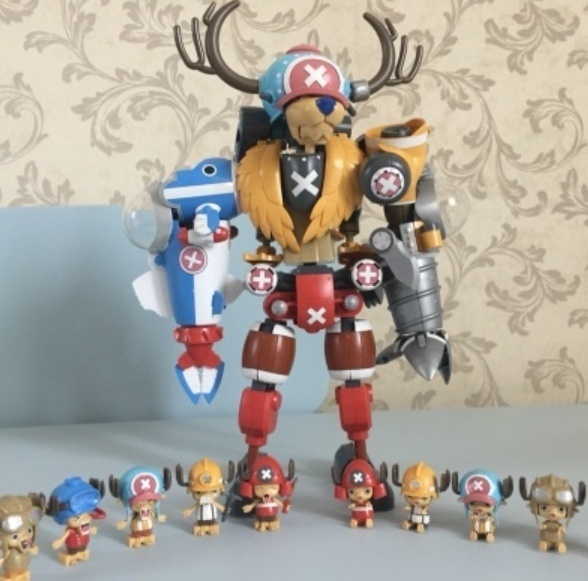 2021 One Piece Animation Figure The Pirate Chopper Assembled Robot Toy