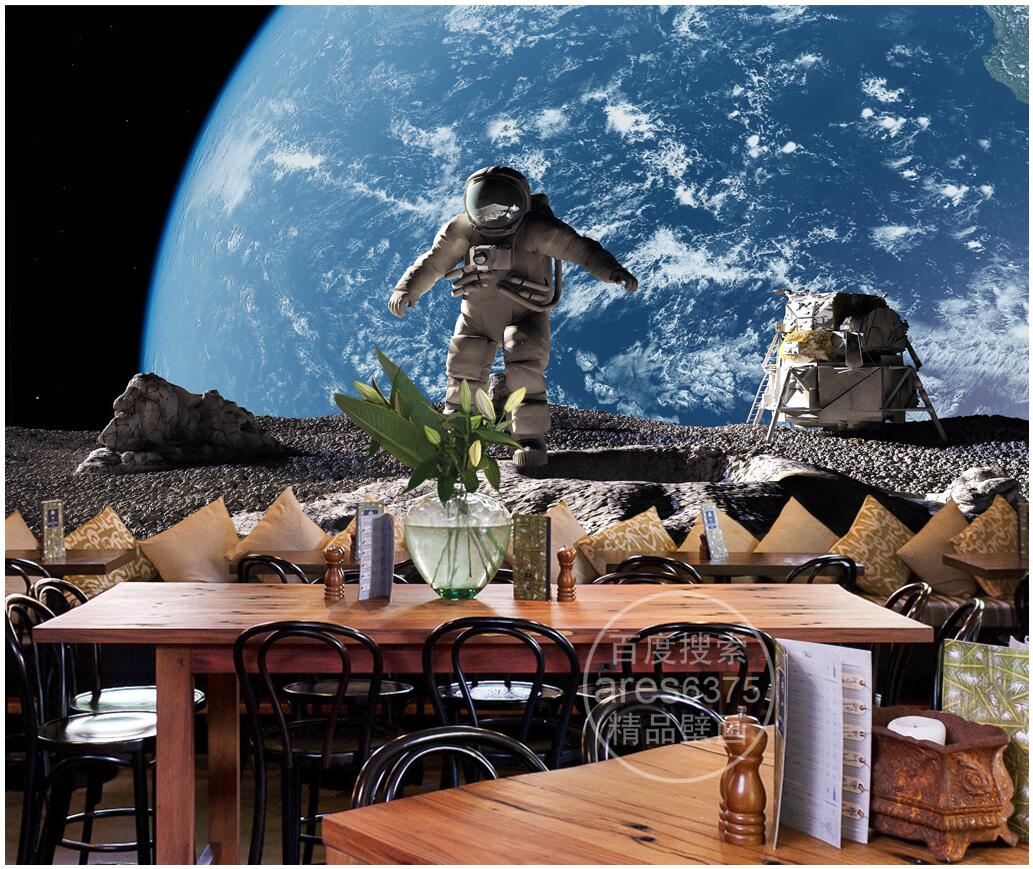 

WDBH custom photo 3d wall paper Space universe starry astronaut tv background living room home decor 3d wall murals wallpaper for walls 3 d, Non-woven wallpaper