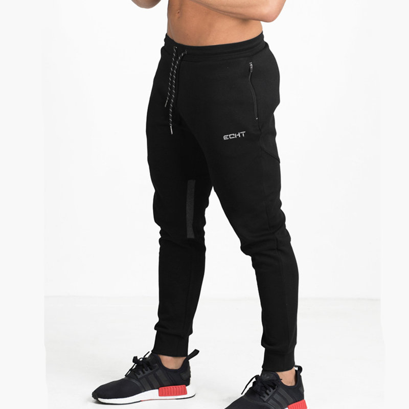 

New Mens Sweatpants Gyms Fitness drawers Bodybuilding Joggers workout trousers Male Casual sporting cotton Slim fit Pencil Pants, Dark blue