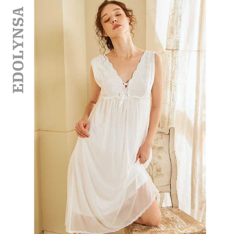 

Women White Lace Sleepwear Bride Nightgowns Female Sweet Princess Sleeping Home Dress Lady Lace Sexy Nightdress Sleepwear T658, Pink