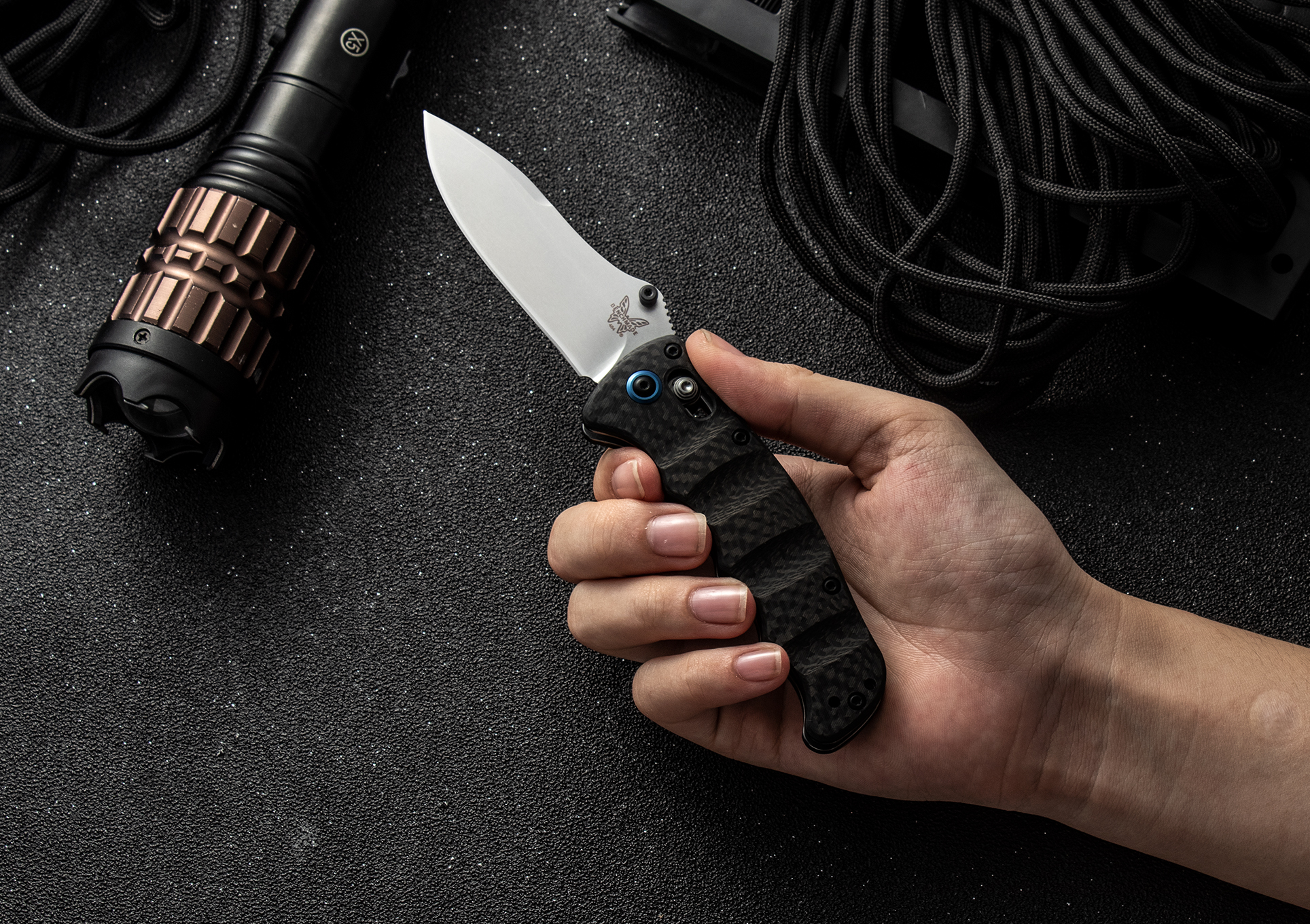 

Nakamura Tools AXIS Knifes M390 Knife Blade Plain Satin Carbon Fiber Handles Survival BM31 BM42 BM51 Folding Bench-Made BM62 EDC Jaeek