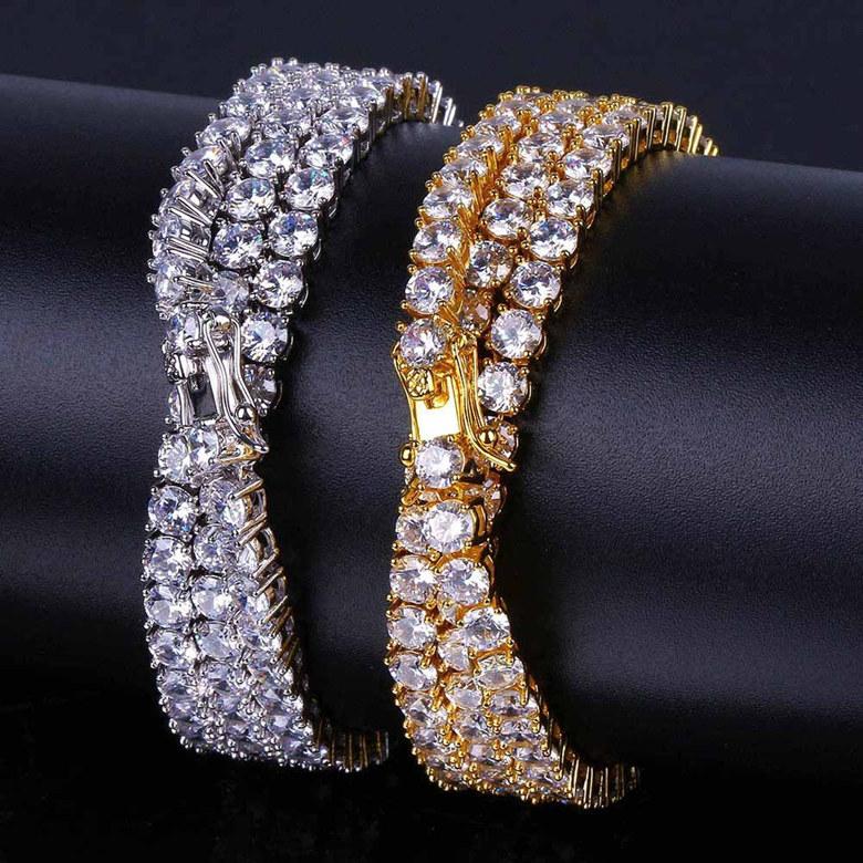 

4mm Glaring Zircon Tennis ChainLuxury Fashion 18K Gold Plated Men Women Chains Necklaces Hip Hop Necklaces Jewelry