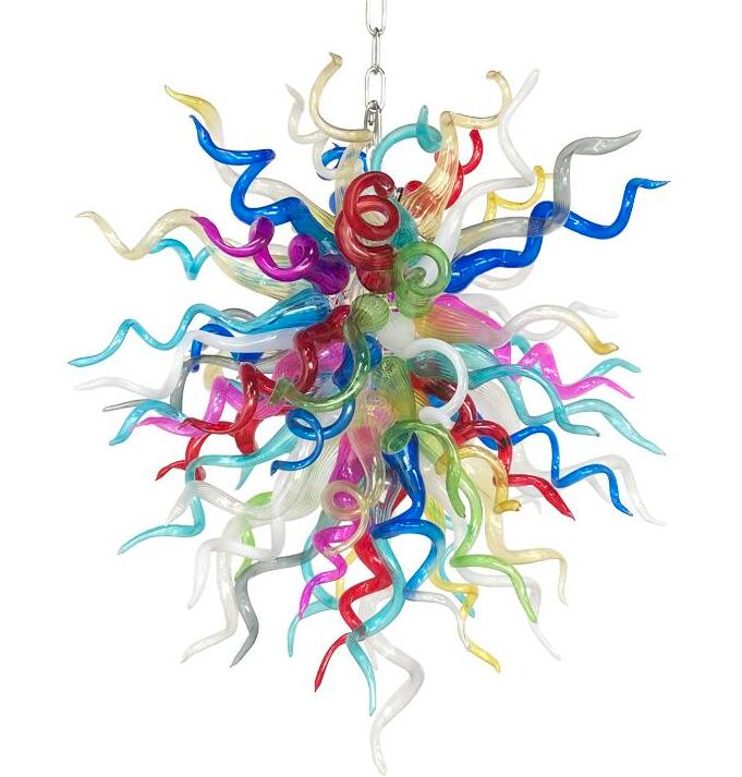 

Modern Chandeliers Lamps Lighting LED Lightings Hand Blown Colored Chandelier Dining Room Venetian Glass Pendant Lights