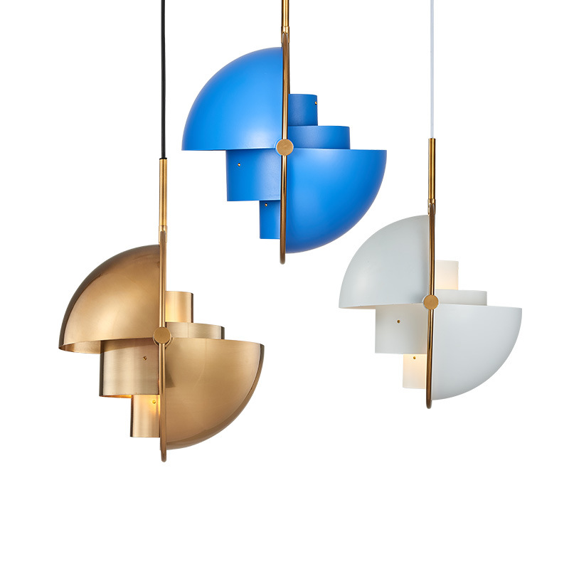 

Designer post-modern bar pendant light restaurant study bedroom bedside creative personality semicircular Pendant Lamp free shipping