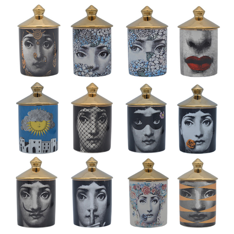 

Candle Holders Handmade Incense Candles Jar Lina Face Cup Living Room Study Ornaments Home Decor Crafts