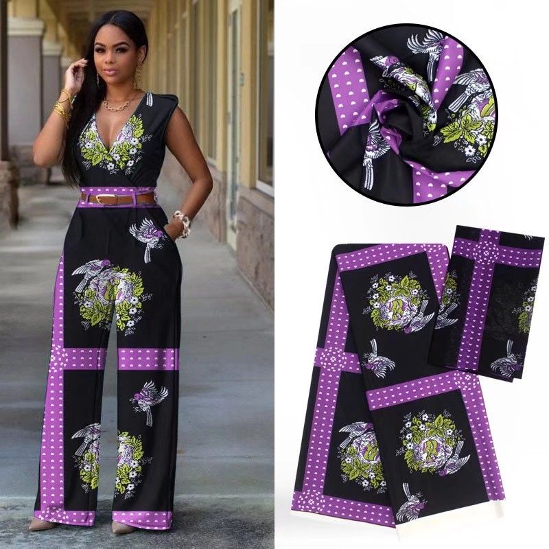 

4Yards Wonderful printed pattern african audel.modell silk lace fabric and 2Yards chiffon scarf for dress VS4, Black;white