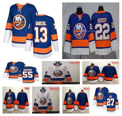 

2019 New York Islanders Cbw Hockey 55 Johnny Boychuk 27 Anders Lee 51 Valtteri Filppula 13 Mathew Barzal 2 Nick Leddy 22 Mike Bossy Jerseys, Youth-blue