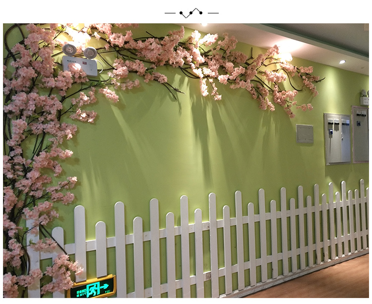 

10pcs/lot Fake Cherry Blossom Flower Branch Begonia Sakura Tree Stem Event DIY Wedding Tree Decor Artificial Decorative Flowers 01-1, Customize