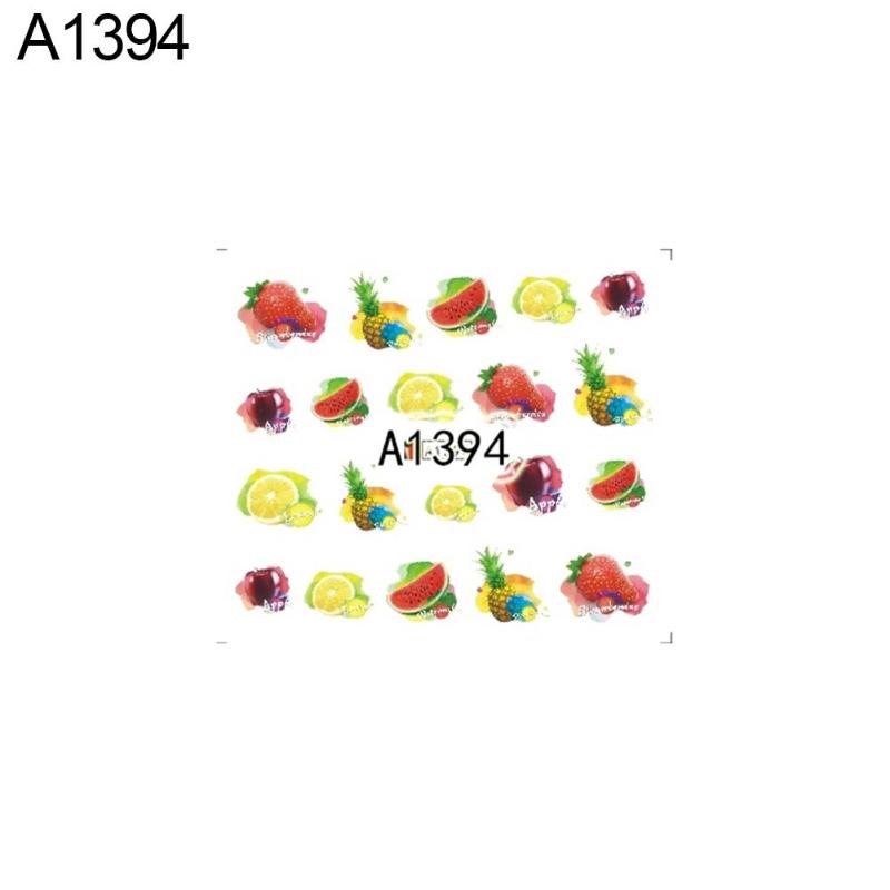 

Refreshing Fruit Decals DIY Finger Nail Art Stickers self Adhesive Slider Decor Women Design Nail Sticker Manicure Tool Decorati
