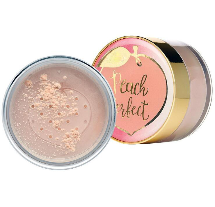 

Faced brand peach perfect mattifying loose setting powder infused with peach and sweet fig cream Face Powder free shipping, As picture