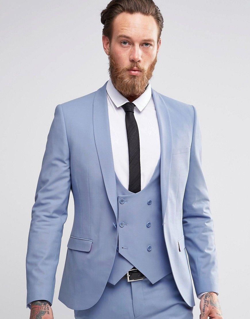 

Fashionable One Button Groomsmen Shawl Lapel Groom Tuxedos Men Suits Wedding/Prom/Dinner Best Man Blazer(Jacket+Pants+Tie+Vest) 725, Same as image