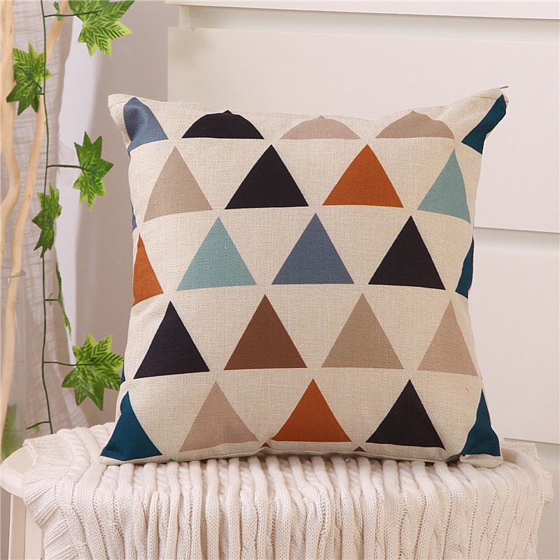 

40x40 Nordic Style Geometric Cushion Cover Polyester Pillowcase Cojines Decorativos Para Sofa Home Bedroom Sofa Decor, Fortune tree
