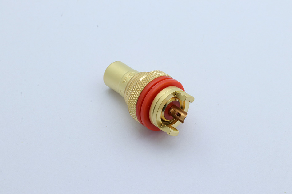 2x CMC Gold Plated Copper RCA Female Phono Jack Panel Mount Chassis Connector US
