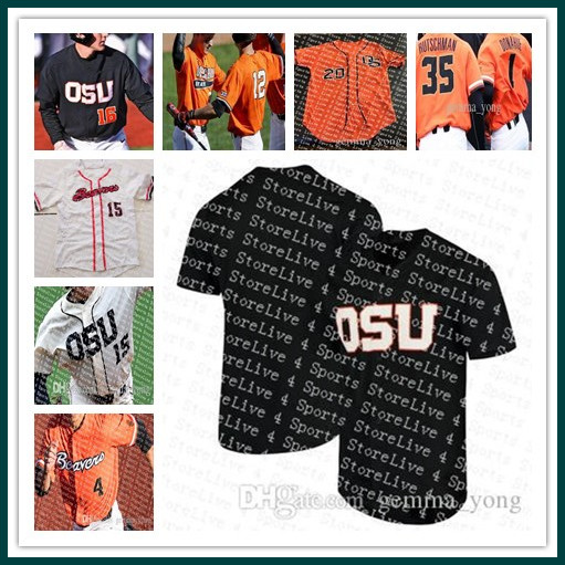 

Cheap Fashion Men Custom Sewn Oregon State Beavers NCAA College Baseball 3 Nick Madrigal 11 Trevor Larnach All Stitched Jerseys Wholesale, White